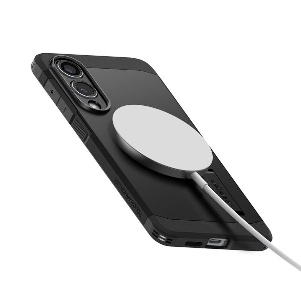 Spigen Coque Tough Armor MagSafe Samsung Galaxy S25 Edge - Noir