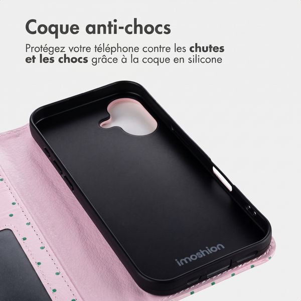imoshion Étui de télephone portefeuille Design Apple iPhone 17 - Happy Dots