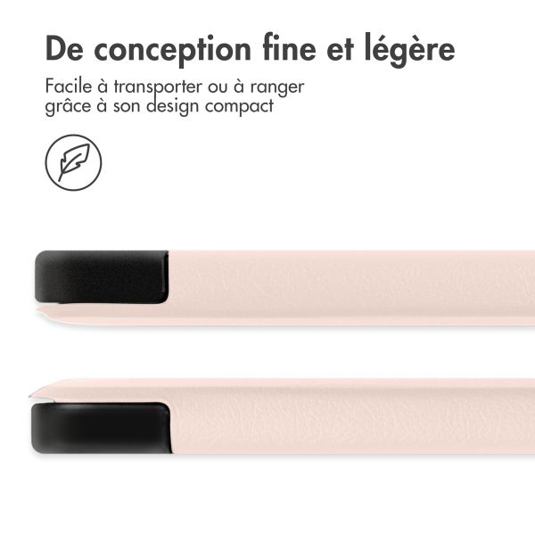 imoshion Coque tablette Trifold Apple iPad 11 (2025) 11 pouces A16 / iPad 10 (2022) 10.9 pouces - Beige
