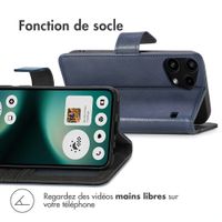 imoshion Étui de télephone portefeuille de luxe Nothing Phone (3a) Lite - Bleu foncé