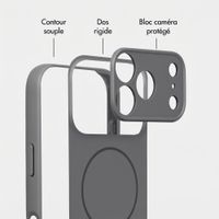 Accezz Coque Grip avec MagSafe Apple iPhone 18 Pro Max / 17 Pro Max - Gris