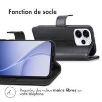 imoshion Étui de télephone portefeuille de luxe Oppo Reno15 F (5G) - Noir
