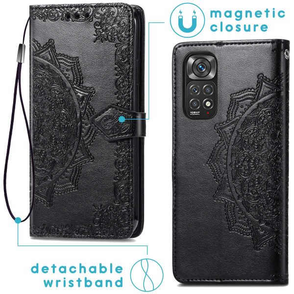 imoshion Etui de télephone Mandala Xiaomi Redmi Note 11 Pro - Noir