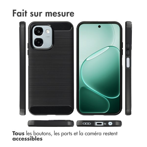 imoshion Coque Brushed Oppo A6 (5G) - Noir