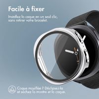 imoshion Coque rigide à couverture complète Samsung Galaxy Watch 8 (40 mm) - Argent