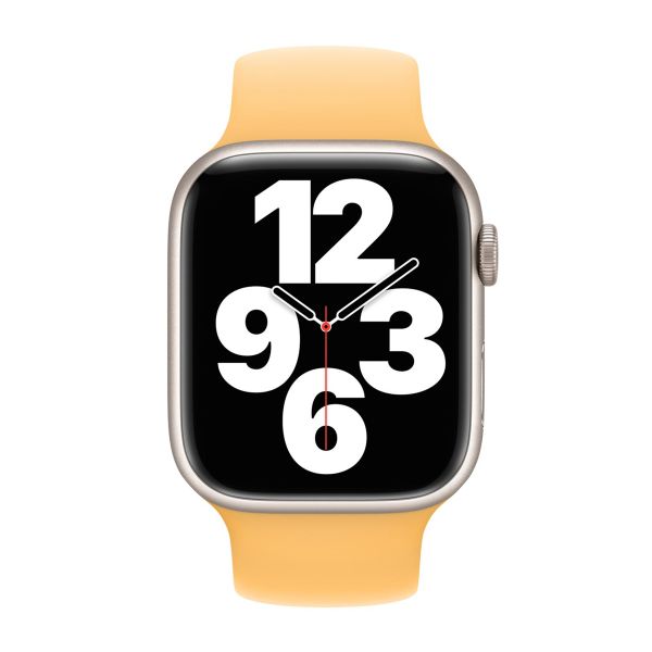 Apple Bracelet Boucle unique en Silicone Apple Watch | 44/45/46/49 mm - Taille 4 - Sunglow