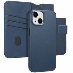 Accezz Étui de télephone portefeuille en cuir 2-en-1 avec MagSafe Apple iPhone 14 - Nightfall Blue