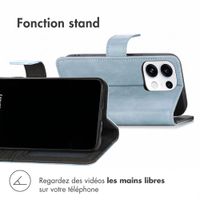 imoshion Étui de télephone portefeuille de luxe Oppo Reno 16 / 16 Pro - Bleu clair