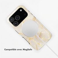 Selencia Coque arrière Vivid avec MagSafe Apple iPhone 18 Pro Max / 17 Pro Max - Golden Beige Marble