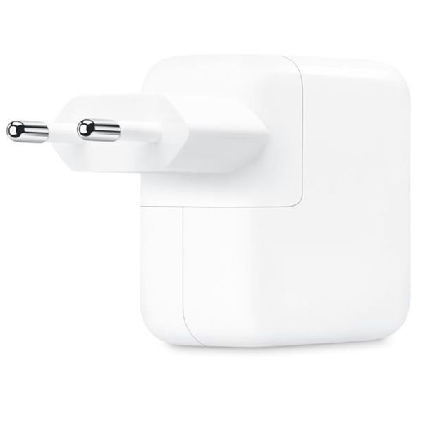 Apple Adaptateur secteur double USB-C d'origine 35 W + 2 câbles de recharge USB-C vers USB-C d'origine 60 W - 1 mètre - Blanc