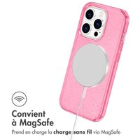 imoshion Coque Pailletée avec MagSafe Apple iPhone 14 Pro Max - Paillettes Rose