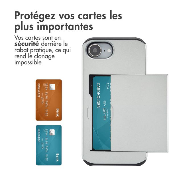 imoshion Coque arrière avec porte-cartes Apple iPhone 17e / 16e - Gris