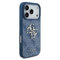 Guess Coque 4G Metal Logo Backcover Apple iPhone 17 Pro - Bleu