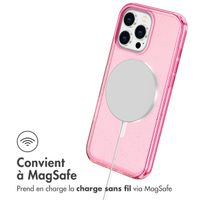 imoshion Coque Pailletée avec MagSafe Apple iPhone 16 Pro - Paillettes Rose