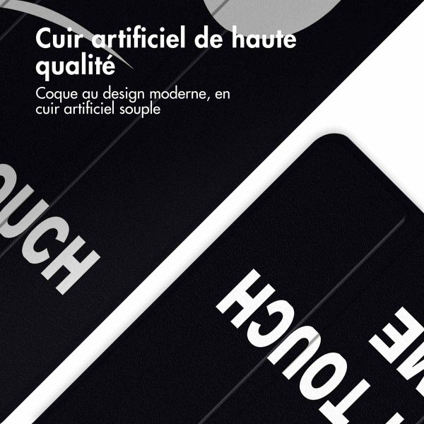 imoshion Coque tablette Design Trifold Samsung Galaxy Tab A11 / A9 8.7 pouces - Don't touch