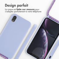 imoshion Coque en silicone avec cordon Apple iPhone Xr - Violet