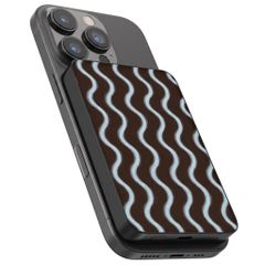 Selencia Powerbank Vivid 5 000 mAh - MagSafe et Qi - Black / Wavy Baby Choco