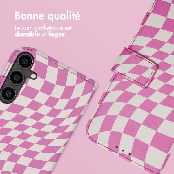 imoshion Étui de télephone portefeuille Design Samsung Galaxy S23 FE - Retro Pink