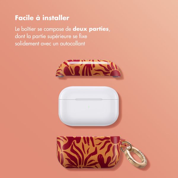 Selencia Coque Vivid  Apple Airpods Pro - Tropical Vibes Apricot