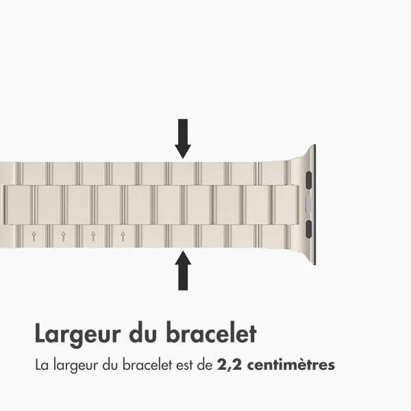 imoshion Bracelet acier Apple Watch | 38/40/41/42 mm - Starlight