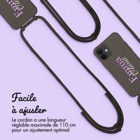 Coque Color MagSafe avec cordon amovible et photo et/ou texte personnalisés Apple iPhone 12 (Pro) - Nom