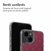 imoshion Coque Design Apple iPhone 14 - Crush Check Coral Dust