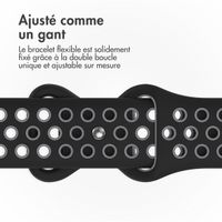 imoshion Bracelet Sport⁺ en silicone Apple Watch | 38/40/41/42 mm - Taille S/M - Black / Grey