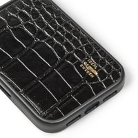iDeal of Sweden Coque MagSafe en cuir végétalien Apple iPhone 18 Pro Max / 17 Pro Max - Black Croco