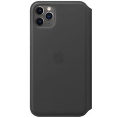 Apple Étui de télephone portefeuille Leather Folio Apple iPhone 11 Pro Max - Noir