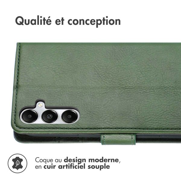 imoshion Étui de télephone portefeuille de luxe Samsung Galaxy S25 / S24 - Vert