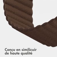 imoshion Bracelet magnétique en cuir synthétique Apple Watch | 38/40/41/42 mm - Marron