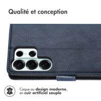 imoshion Étui de télephone portefeuille de luxe Samsung Galaxy S26 Ultra - Bleu foncé