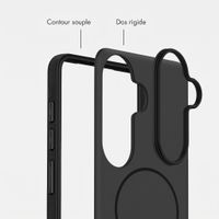 imoshion Coque arrière Color avec Thin MagSafe Ring Samsung Galaxy S25 / S24 - Noir