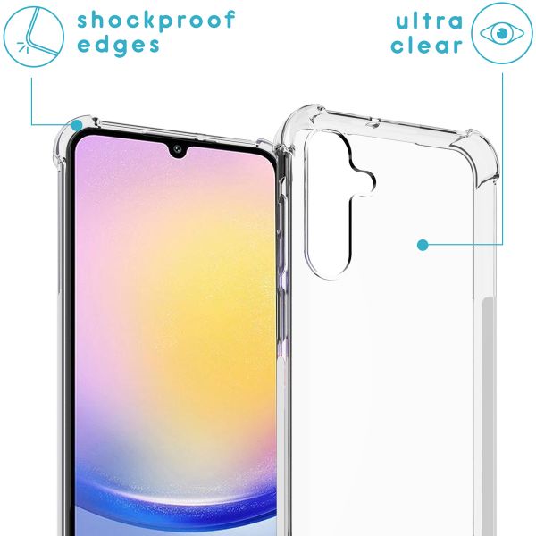 imoshion Coque arrière transparente avec cordon Samsung Galaxy A25 (5G) - Noir