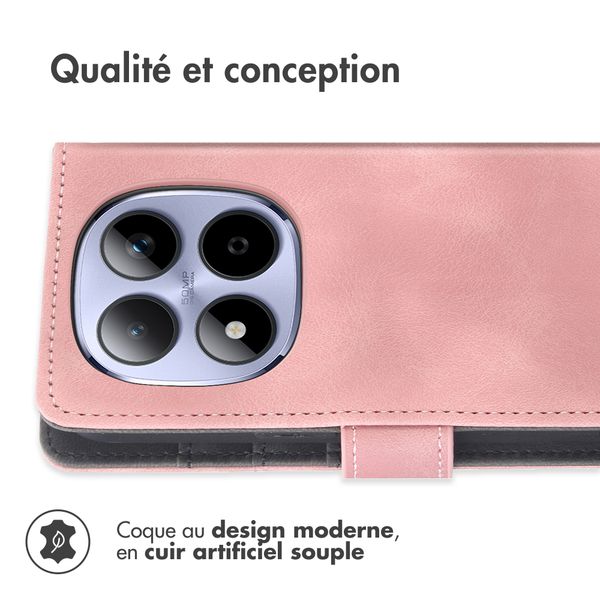 imoshion Etui de télephone portefeuille avec cordon Xiaomi Redmi Note 15 Pro (5G) - Rose
