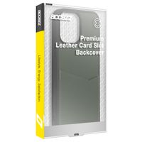 Accezz Coque en cuir de qualité supérieure avec fentes pour cartes Apple iPhone 14 Pro Max - Vert