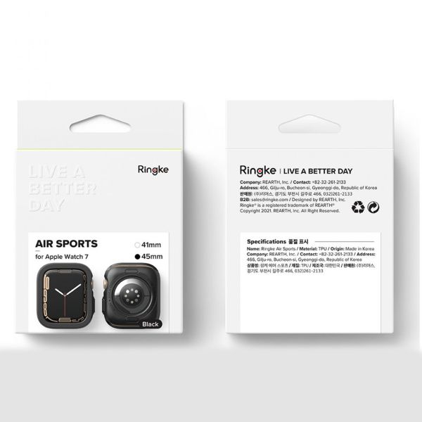 Ringke Coque Air Sports Apple Watch - 44 / 45 mm - Dark Gray