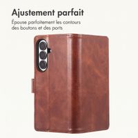 imoshion Étui de télephone portefeuille de luxe Samsung Galaxy Z Fold 8 Ultra - Marron foncé