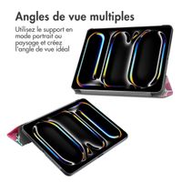 imoshion Coque tablette Design Trifold Apple iPad Pro 11 (2025) M5 / (2024) M4 - Floral Water Color
