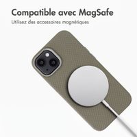 Accezz Coque arrière Mesh avec MagSafe Apple iPhone 15 - Gris foncé