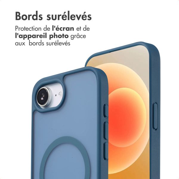imoshion Coque Color Guard avec MagSafe Apple iPhone 17e / 16e - Bleu foncé