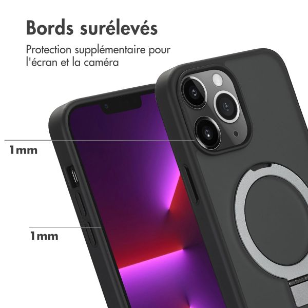 Accezz Coque Ring Stand avec MagSafe Apple iPhone 13 Pro Max - Noir