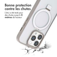 Accezz Coque Ring Stand avec MagSafe Apple iPhone 14 Pro - Gris