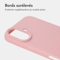 imoshion Coque arrière Texture Apple iPhone 16 - Rose