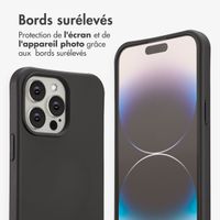 imoshion Coque arrière Color avec cordon amovible et MagSafe Apple iPhone 14 Pro Max - Black Coffee
