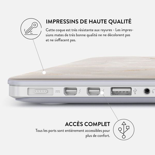 Burga Coque Rigide Apple MacBook Pro 16 pouces (2021 / 2023 M3 / 2024 M4 / 2026 M5) - Vanilla Sand