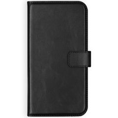 Selencia Étui portefeuille en cuir véritable Samsung Galaxy A70 - Noir