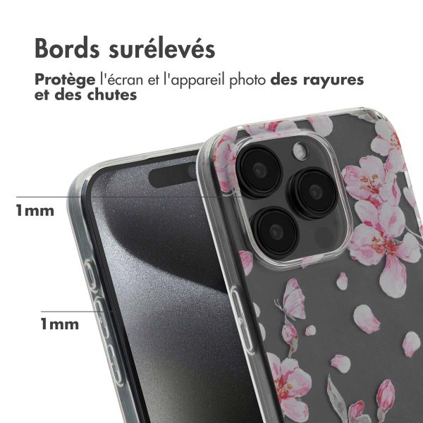 imoshion Coque Design Apple iPhone 15 Pro - Blossom Watercolor