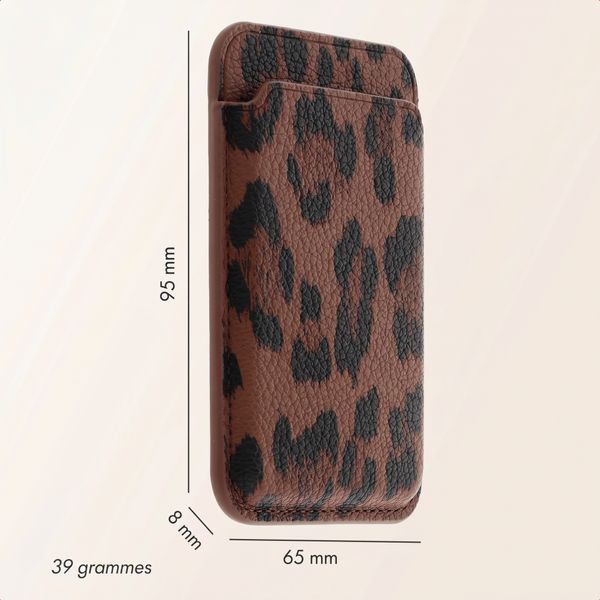 Selencia Porte-cartes Sabi avec MagSafe - Mocha Brown