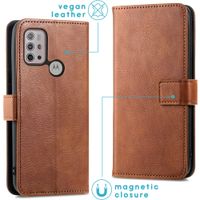 imoshion Étui de télephone portefeuille de luxe Motorola Moto G30 / G20 / G10 (Power) - Marron